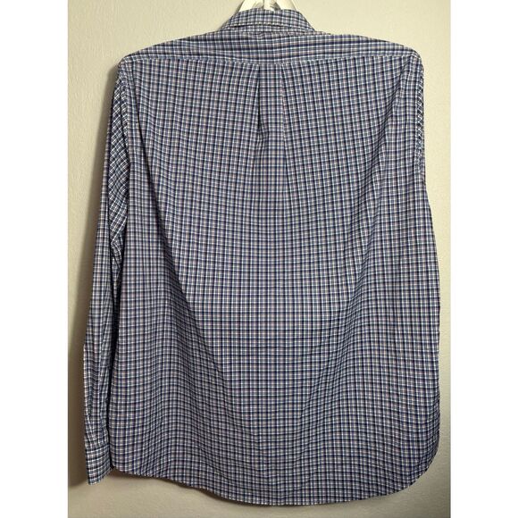Polo Ralph Lauren Dress Shirt Men 2XL XXL TTG Performance Fit Nylon Blend Blue - Picture 3 of 6